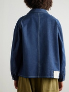 Story mfg. - Wonky-Wear Circuit Indigo-Dyed Organic Denim Jacket - Blue
