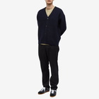 Wooyoungmi Men's Textured Cardigan in Navy