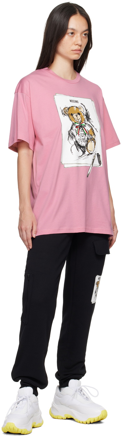 Moschino Pink Teddy Bear T-Shirt