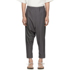 Issey Miyake Men Grey Wool Poplin Trousers