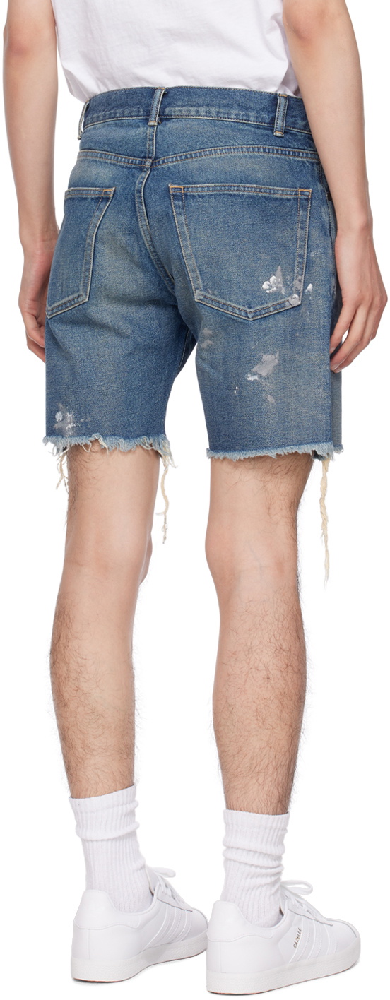 John Elliott Blue Bozeman Denim Shorts