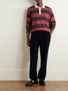 Drake's - Games Tapered Pleated Cotton-Corduroy Trousers - Blue