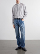 TOTEME - Striped Cotton-Poplin Shirt - White
