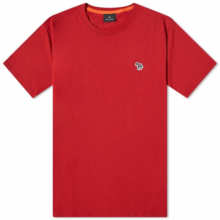 Photo: Paul Smith Men's Zebra Logo T-Shirt in Red
