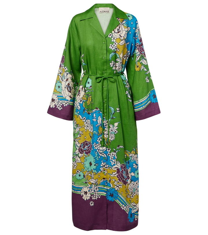Photo: Alémais Nanci printed linen shirt dress