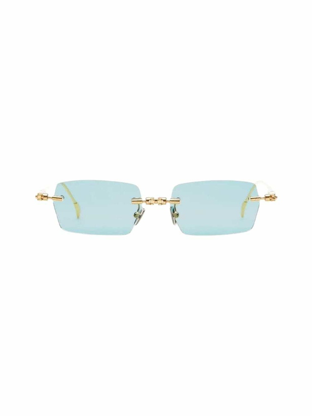 Photo: Kuboraum Maske H61 - Gold Sunglasses