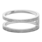 Maison Margiela Silver Decortique Logo Ring