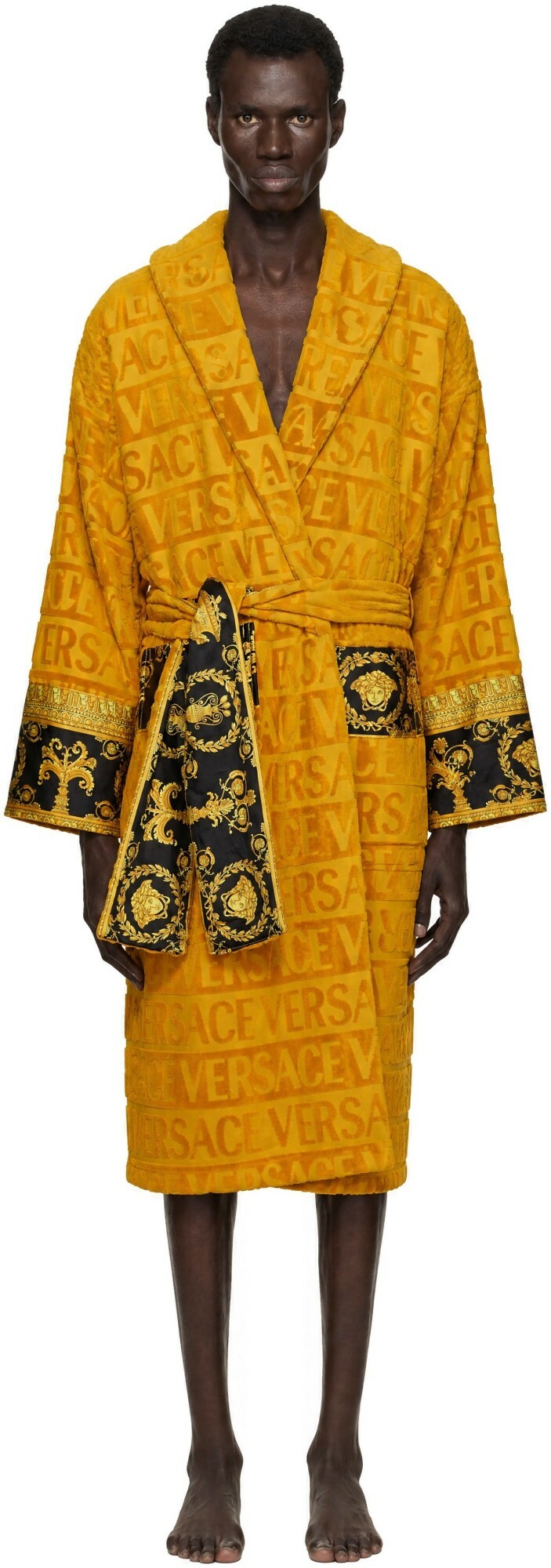 Versace Yellow 'I Heart Baroque' Bathrobe