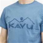 KAVU Men's Vintage Logo T-Shirt in Coronet Blue
