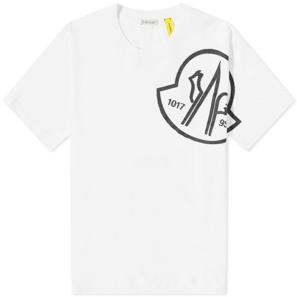 Moncler Men's Genius x 1017 ALYX 9SM Logo T-Shirt in White Moncler