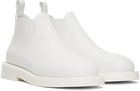 Marsèll White Gomme Gommello Chelsea Boots