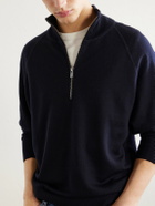 Barena - Merino Wool Half-Zip Sweater - Blue