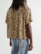 Visvim - Caban Camp-Collar Leopard-Print Silk Shirt - Animal print