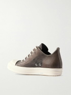 Rick Owens - Ramones Transparent-Leather Sneakers - Brown