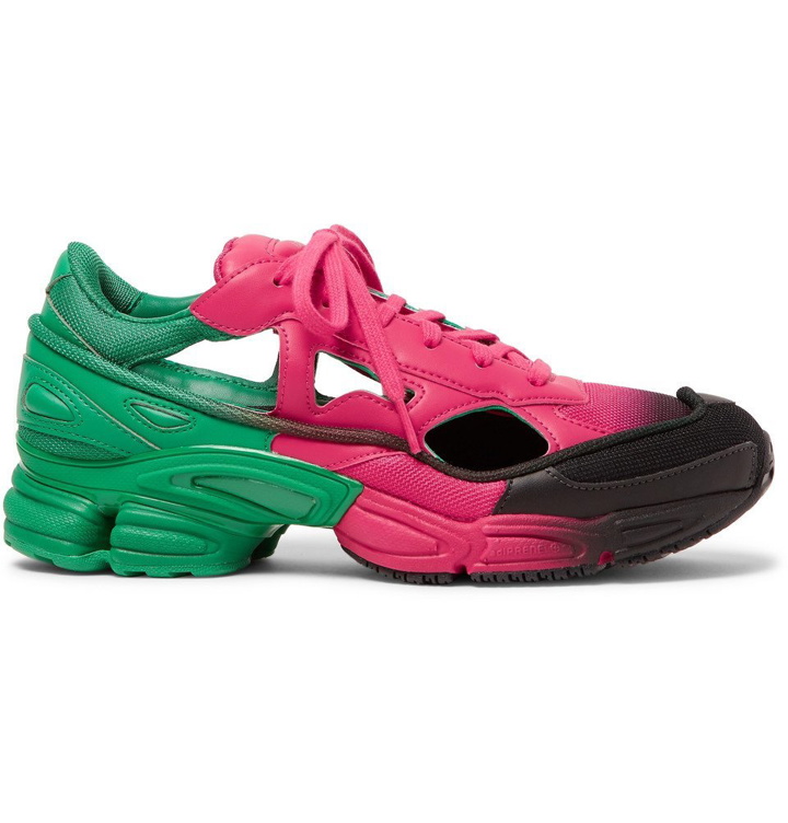 Photo: Raf Simons - adidas Originals Replicant Ozweego Sneakers - Pink