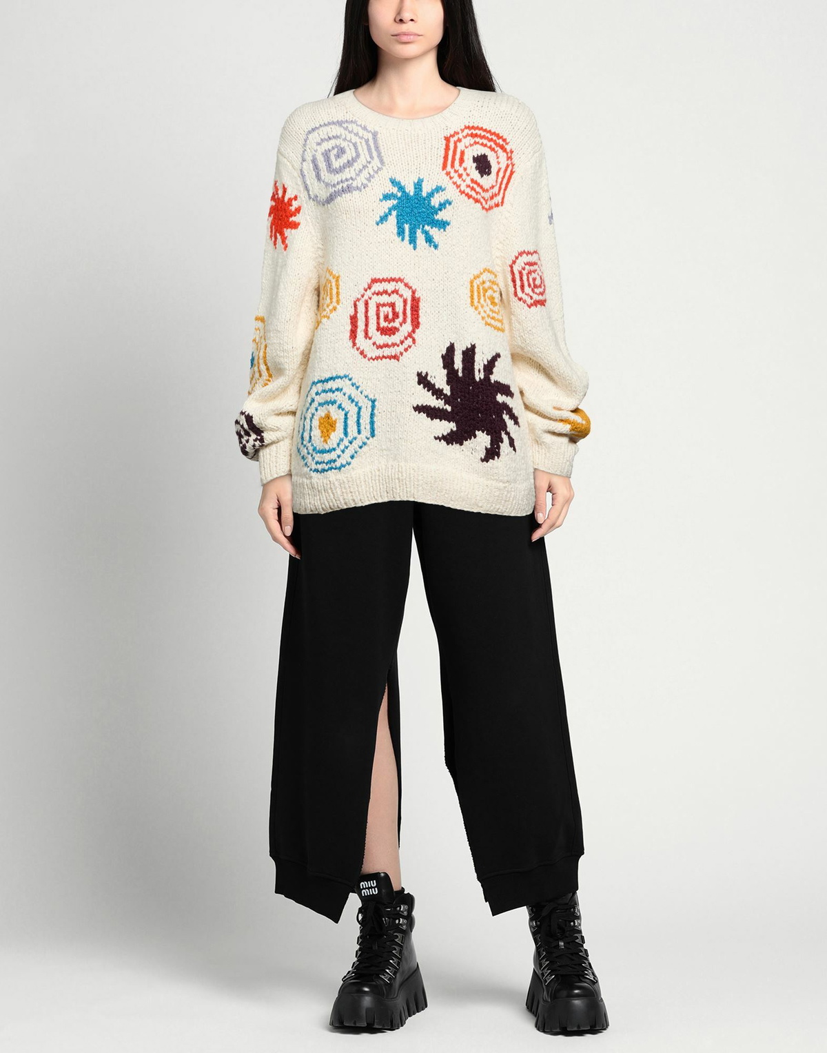 The Elder Statesman Womens Sweater Ivory
