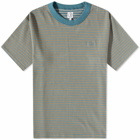 Polar Skate Co. Men's Stripe Shin T-Shirt in Teal