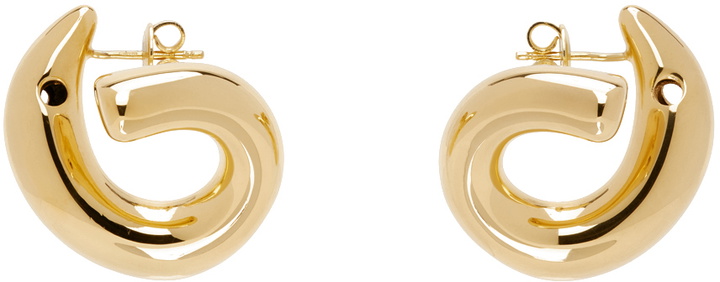 Photo: Bottega Veneta Gold Sardine Earrings