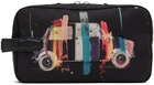 Paul Smith Black Mini Artist Stripe Wash Bag Pouch