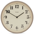 Newgate Clocks Number Four Theatre Wall Clock in Stone Grey 