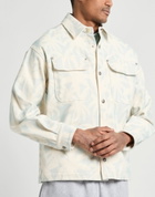 Palm Angels Mens Jacket in Off white
