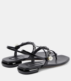 Miu Miu Patent leather thong sandals