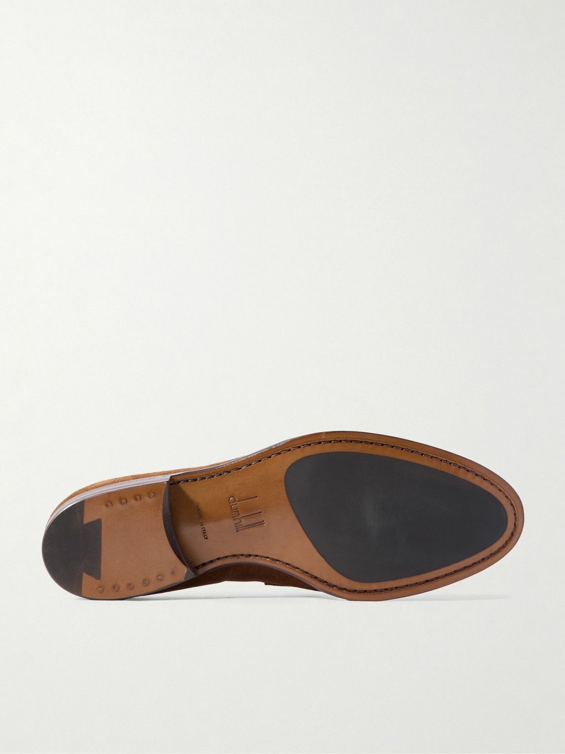 Dunhill - Mount Suede Wingtip Brogue Loafers - Neutrals