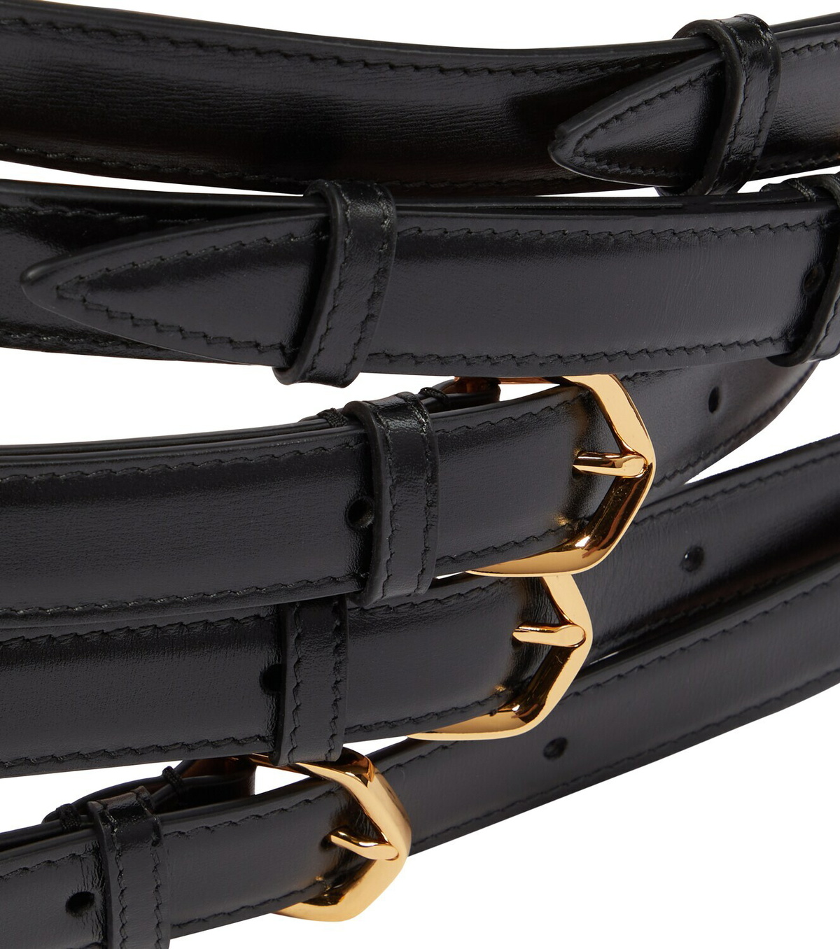 【ALAIA】 Multi slim leather belt Alaïa Multi slim leather belt ALAÏA