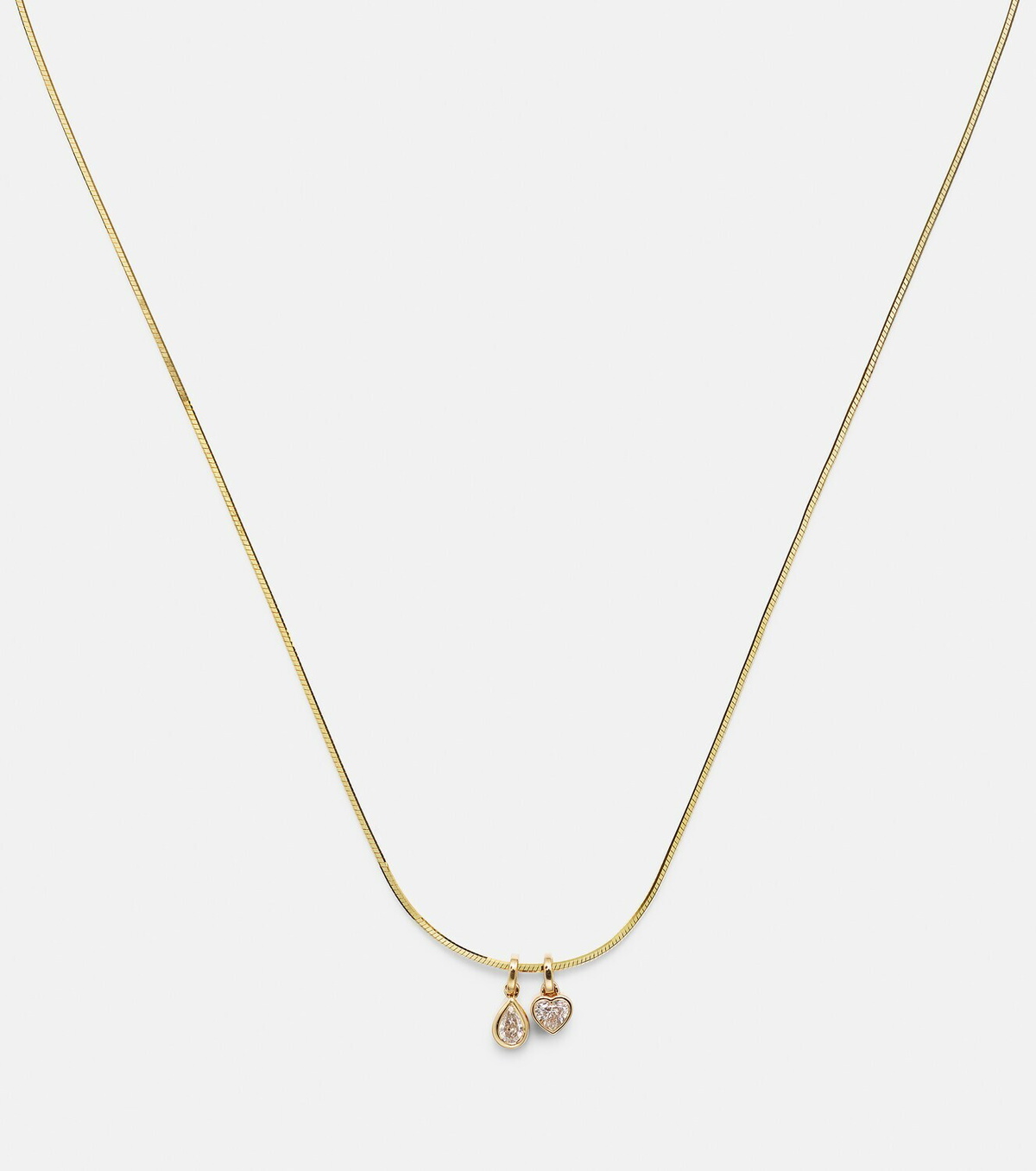 Roxanne First 14kt gold pendant necklace with diamonds