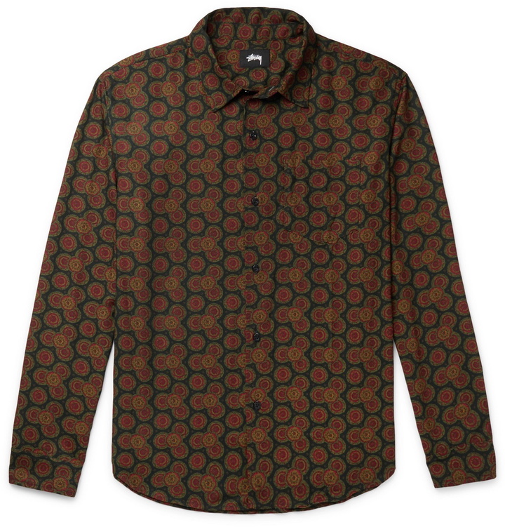 Photo: Stüssy - Paisley-Print Voile Shirt - Green