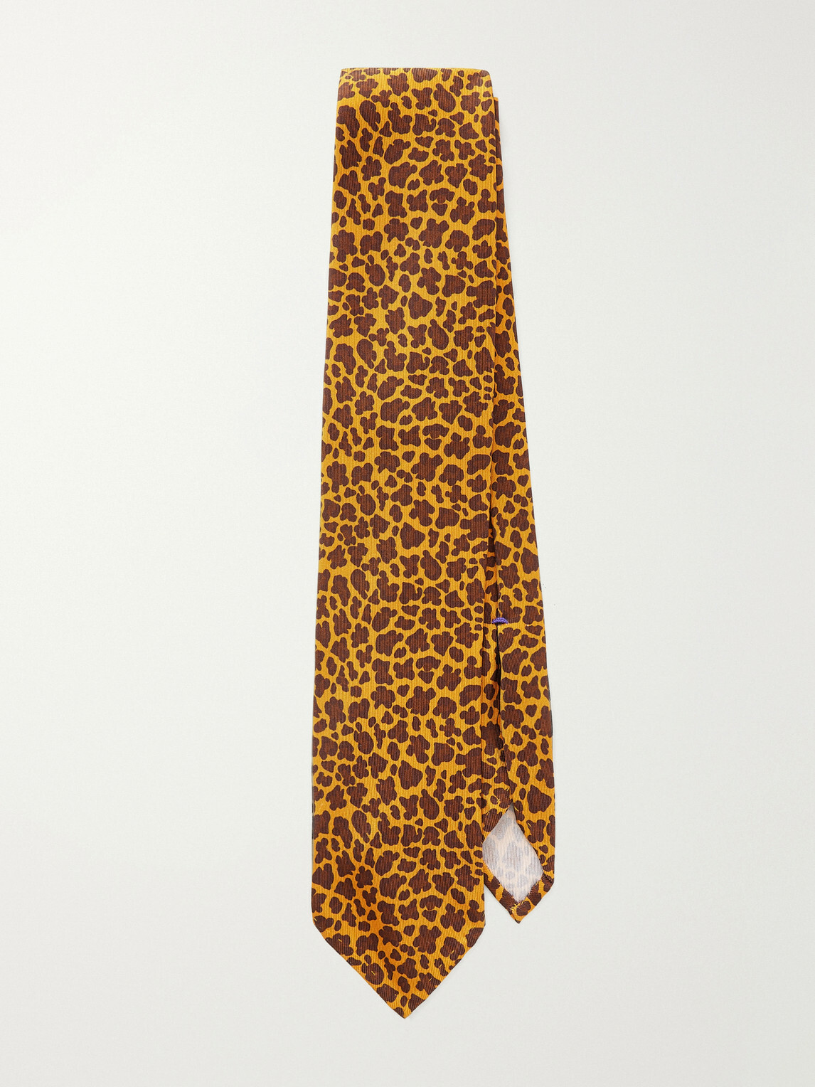 J. Mueser - Leopard Print 8cm Silk Tie