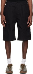 nanamica Black Ripstop Cargo Shorts