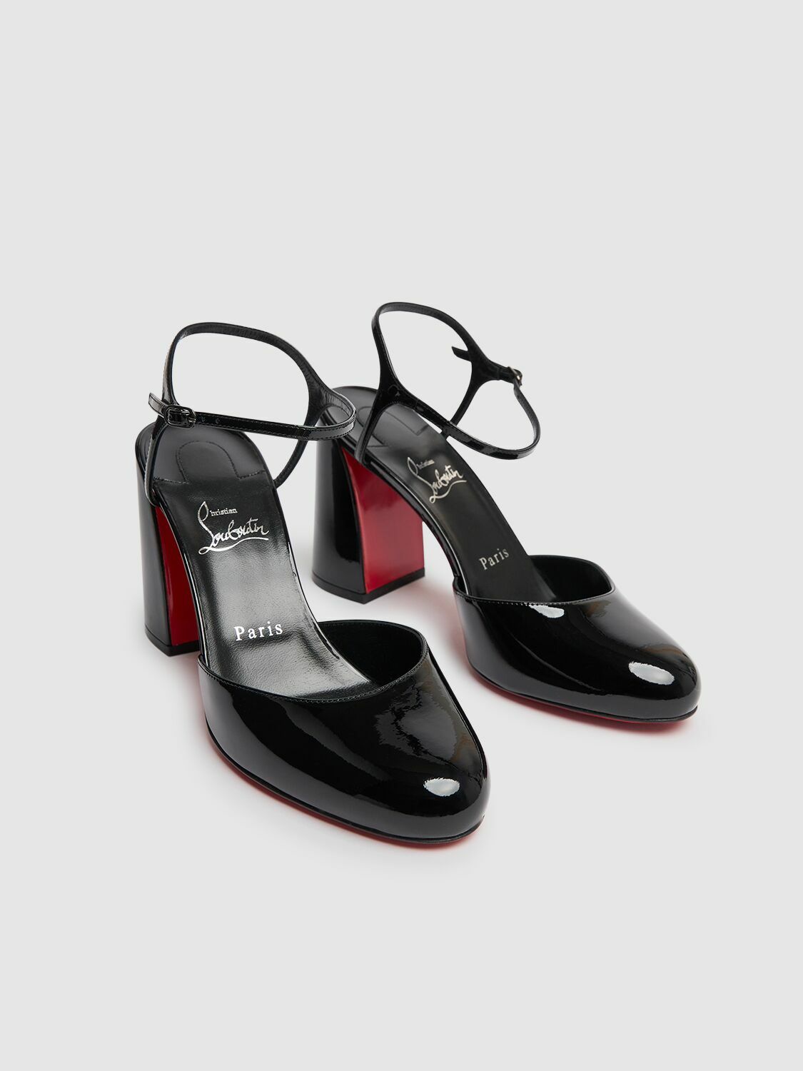CHRISTIAN LOUBOUTIN 85mm Jane Patent Leather Pumps Christian