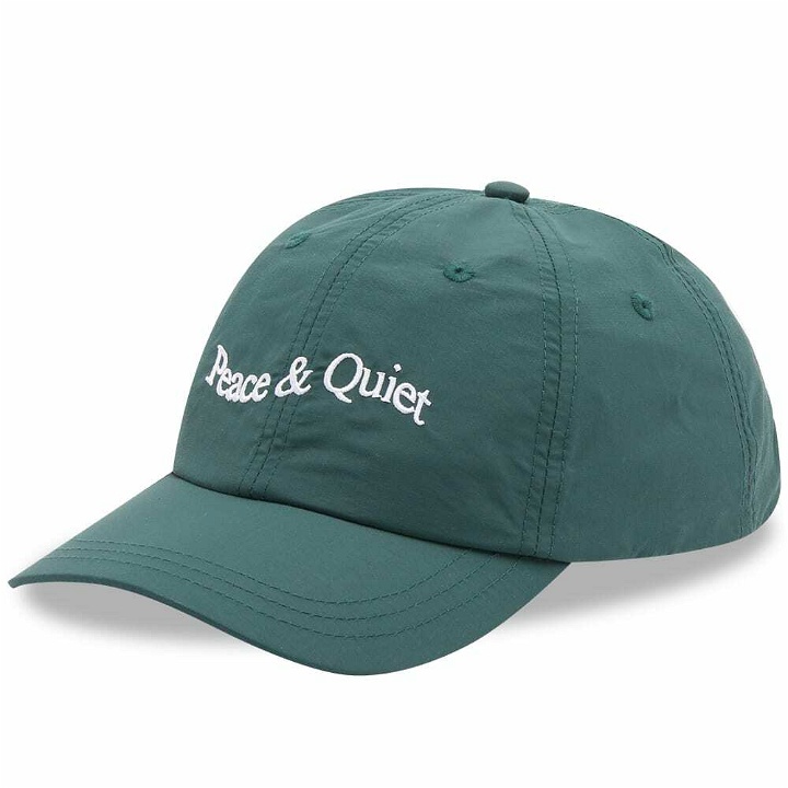 Photo: Museum of Peace and Quiet Wordmark Nylon Cap in Forest