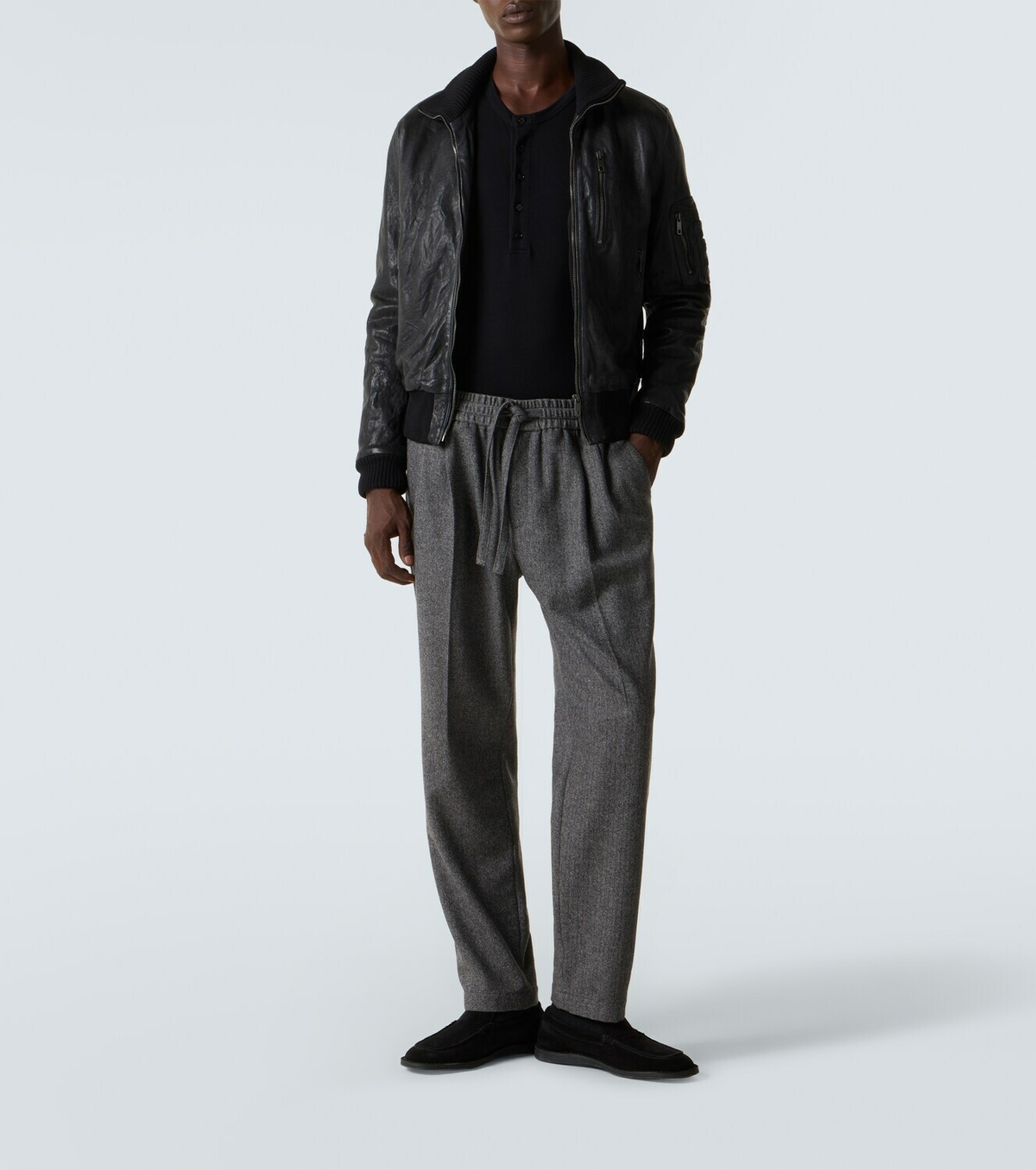 Dolce&Gabbana Leather bomber jacket