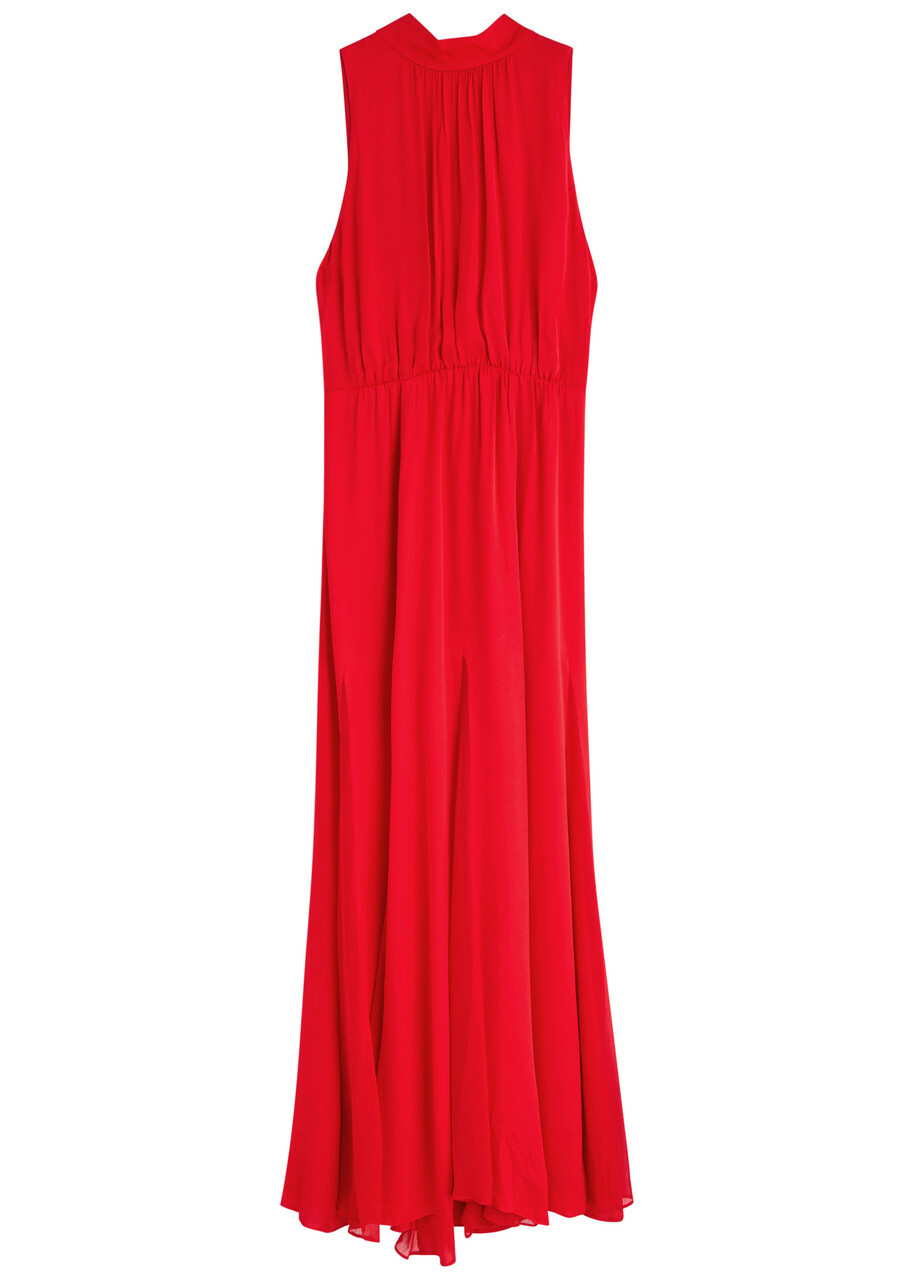 Alice + Olivia Dita Panelled Maxi Dress Red Alice + Olivia