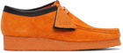 Clarks Originals Orange Nubuck Wallabee Derbys