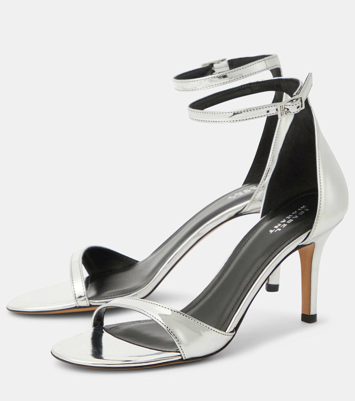 Isabel Marant Silver-toned leather heels