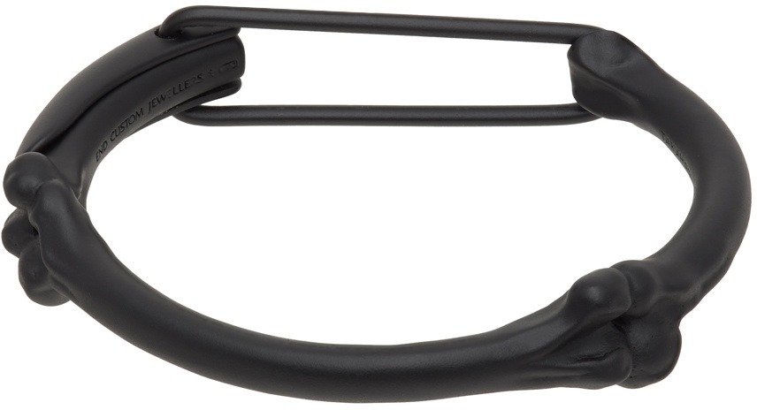 TAKAHIROMIYASHITA TheSoloist. Black Bone Shaped Clip S Bracelet