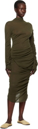 ISSEY MIYAKE Green Ambiguous Wool Sweater