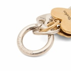 Acne Studios Men's Multi Key Chain in Gold/Silver 