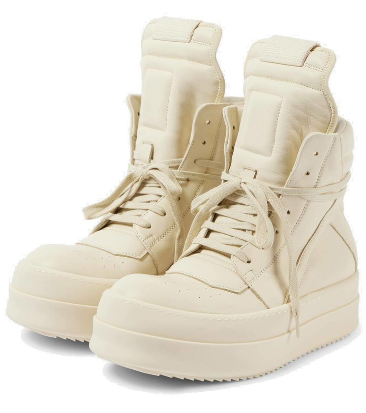 Photo: Rick Owens Bumper leather high-top sneakers