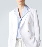 Dolce&Gabbana Striped cotton and silk poplin pajama shirt