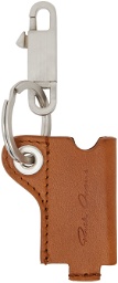 Rick Owens Orange & Silver Mini Lighter Holder Keychain