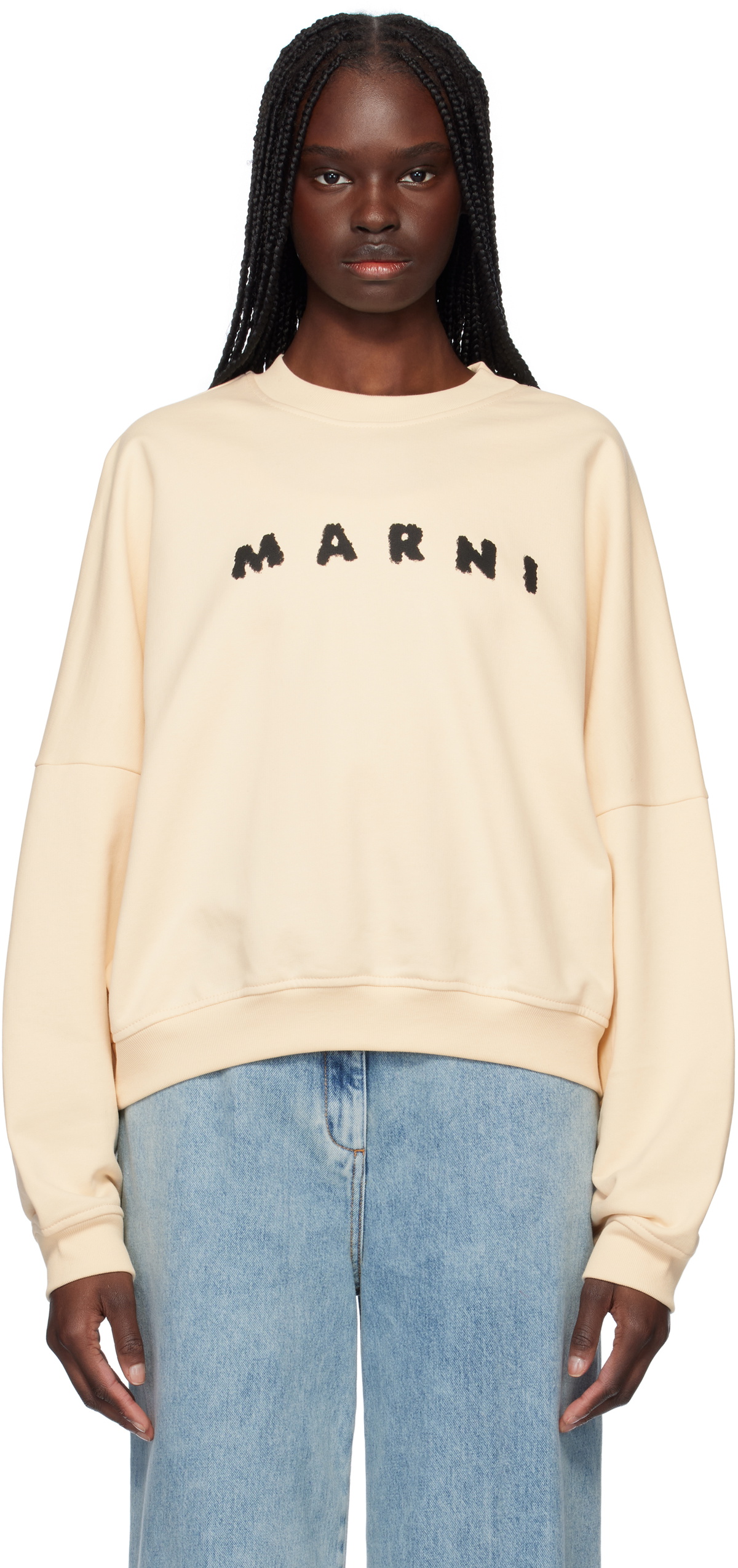 Marni Beige Crewneck Sweatshirt