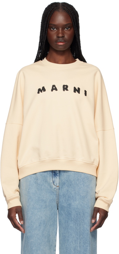 Photo: Marni Beige Crewneck Sweatshirt