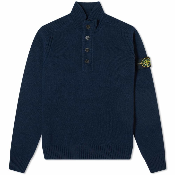 Photo: Stone Island Button Funnel Neck Crew Knit