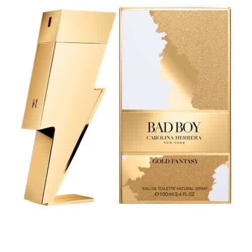 Carolina Herrera Mens Bad Boy Gold Fantasy Limited Edition EDT Spray 3.4 oz Fragrances 8411061029039