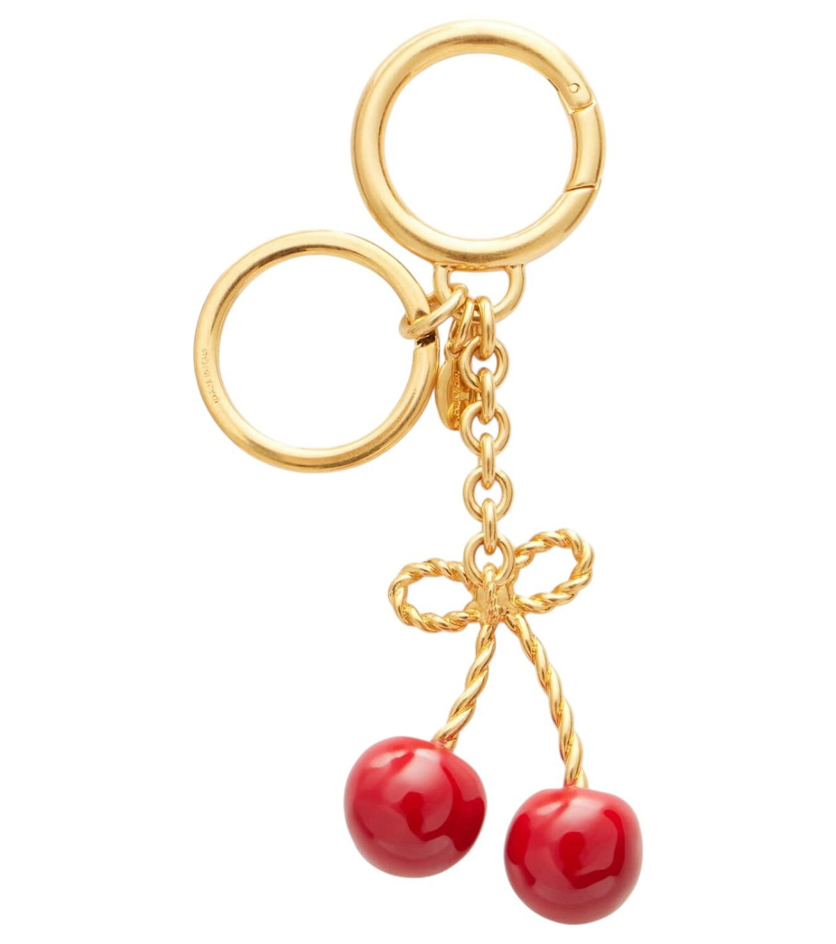 【VALENTINO】 VLogo Signature Eiffel Tower keyring VLogo Signature Eiffel Tower keyring in gold - Valentino