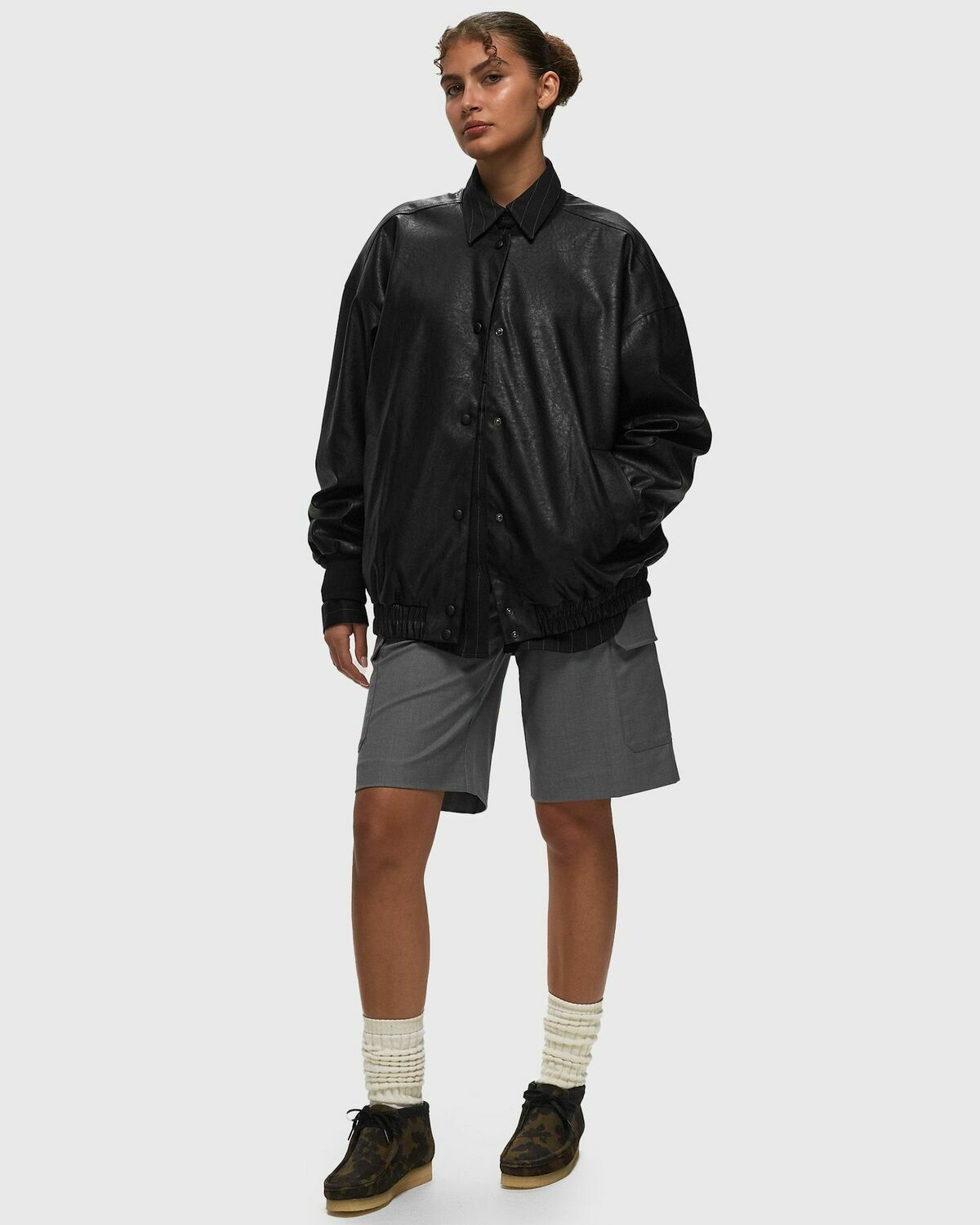 Designers, Remix Maya Bomber Black Bomber Jackets